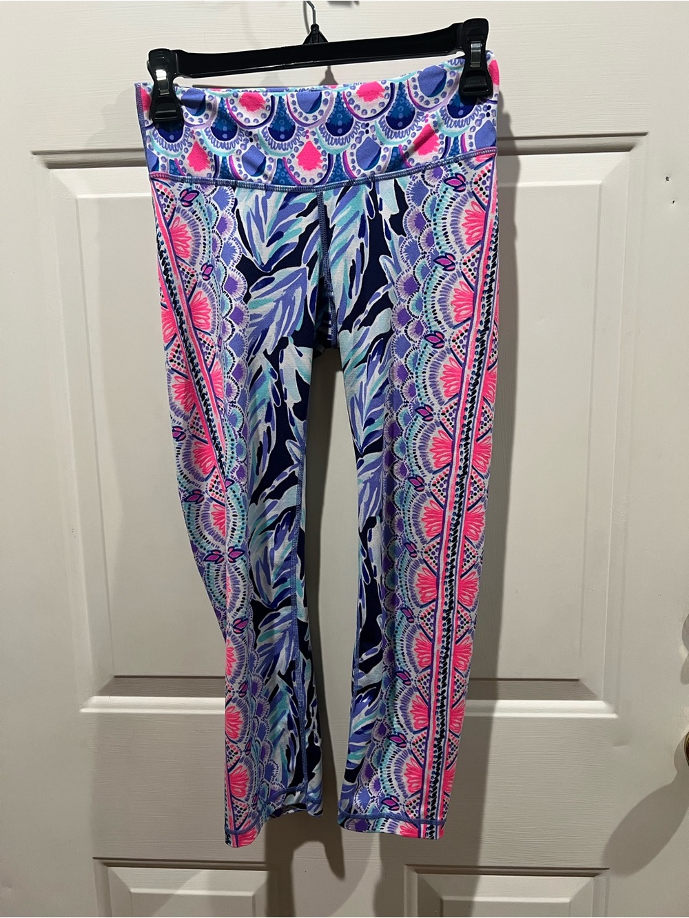 Lilly Pulitzer Navy, Pink & Purple Patterned Leggings